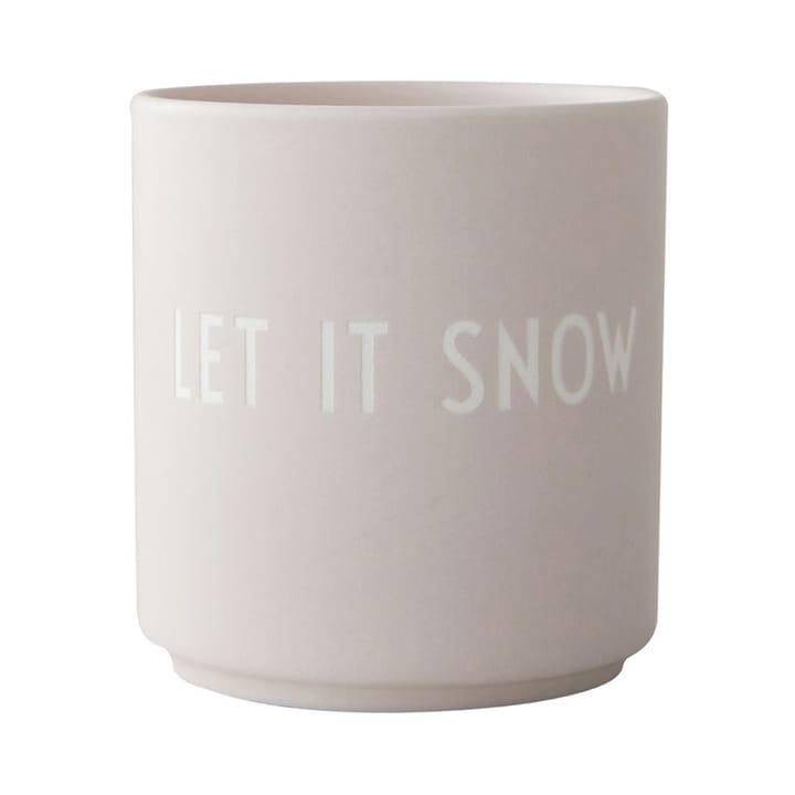 Design Letters caneca favorita 25 cl - Let it snow-pastel beige - Design Letters
