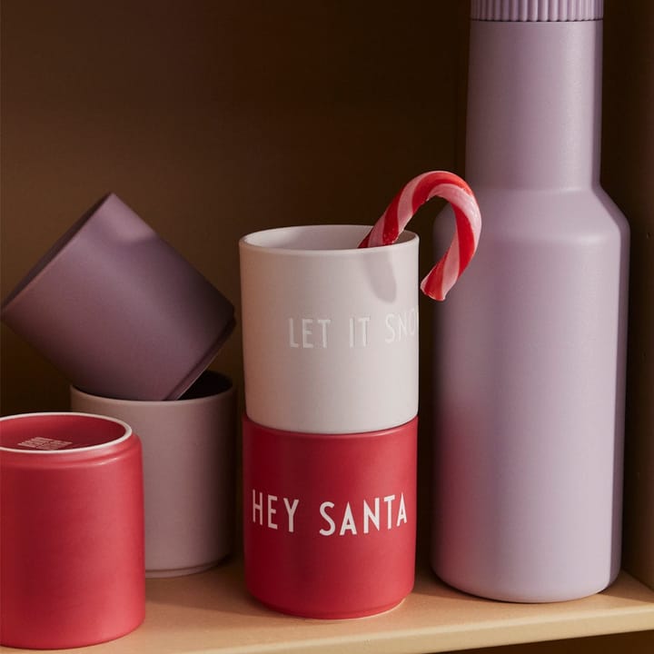 Design Letters caneca favorita 25 cl, Let it snow-pastel beige Design Letters