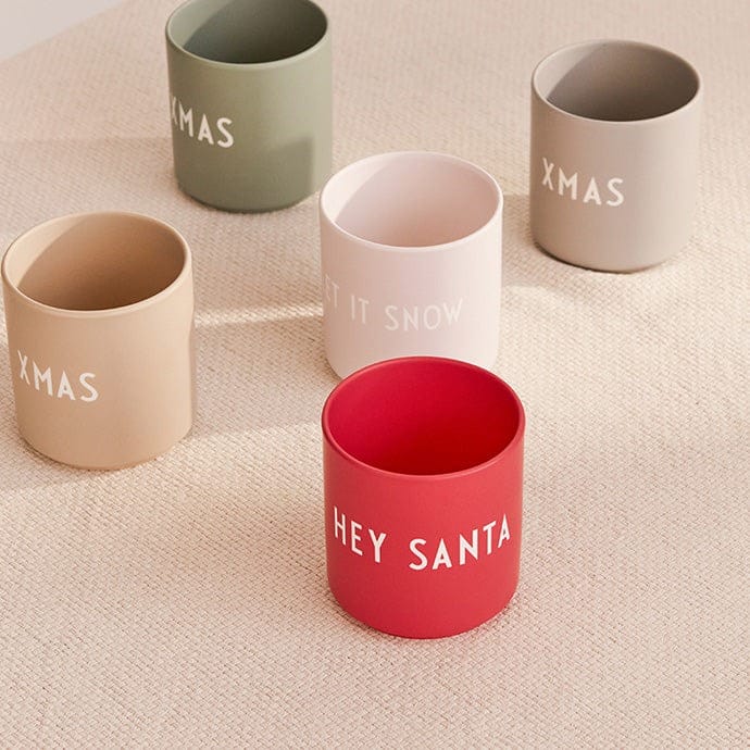 Design Letters caneca favorita 25 cl, Let it snow-pastel beige Design Letters