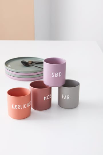 Design Letters caneca favorita 25 cl - Mor-ash rose - Design Letters