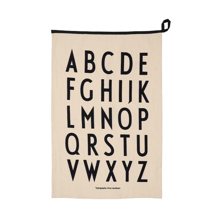 Design Letters Premium toalha de cozinha clássica 50x70cm, ABC-preto Design Letters