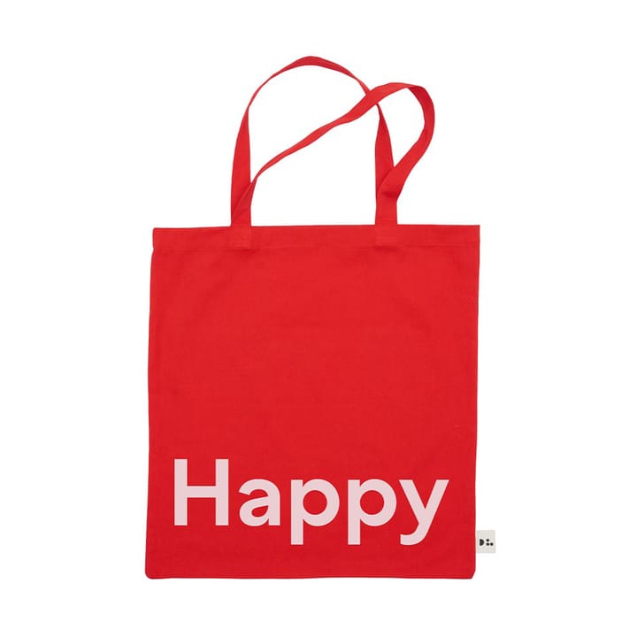 Design Letters Tote saco - Happy-vermelho - Design Letters