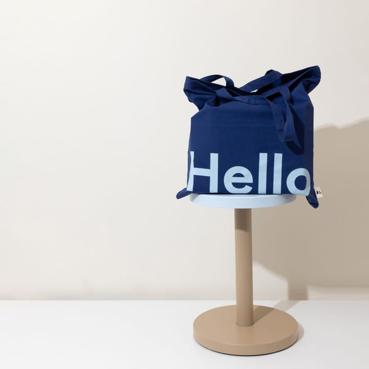 Design Letters Tote saco, Hello-azul escuro Design Letters