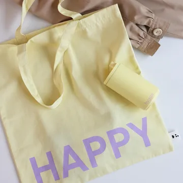 Design Letters Tote saco - Yellow-pink - Design Letters