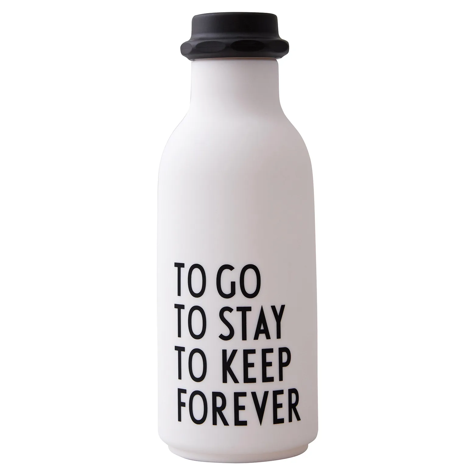 Garrafa TO GO Special Edition, branco Design Letters
