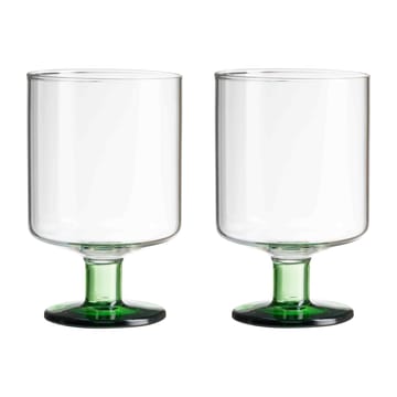 Generous taça de vinho 30 cl 2 un. - Transparente-verde - Design Letters
