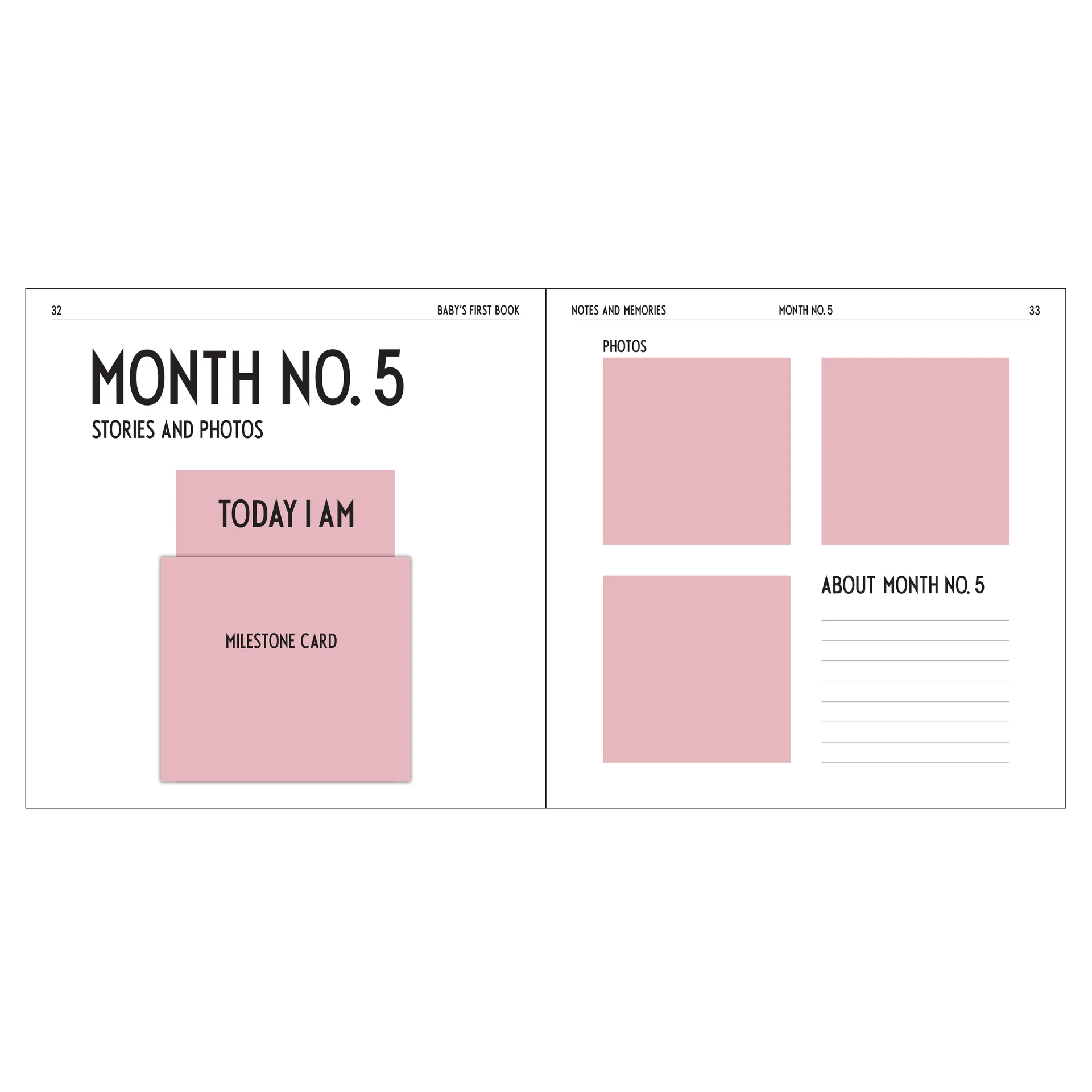 Livro My first year Design Letters, nude Design Letters