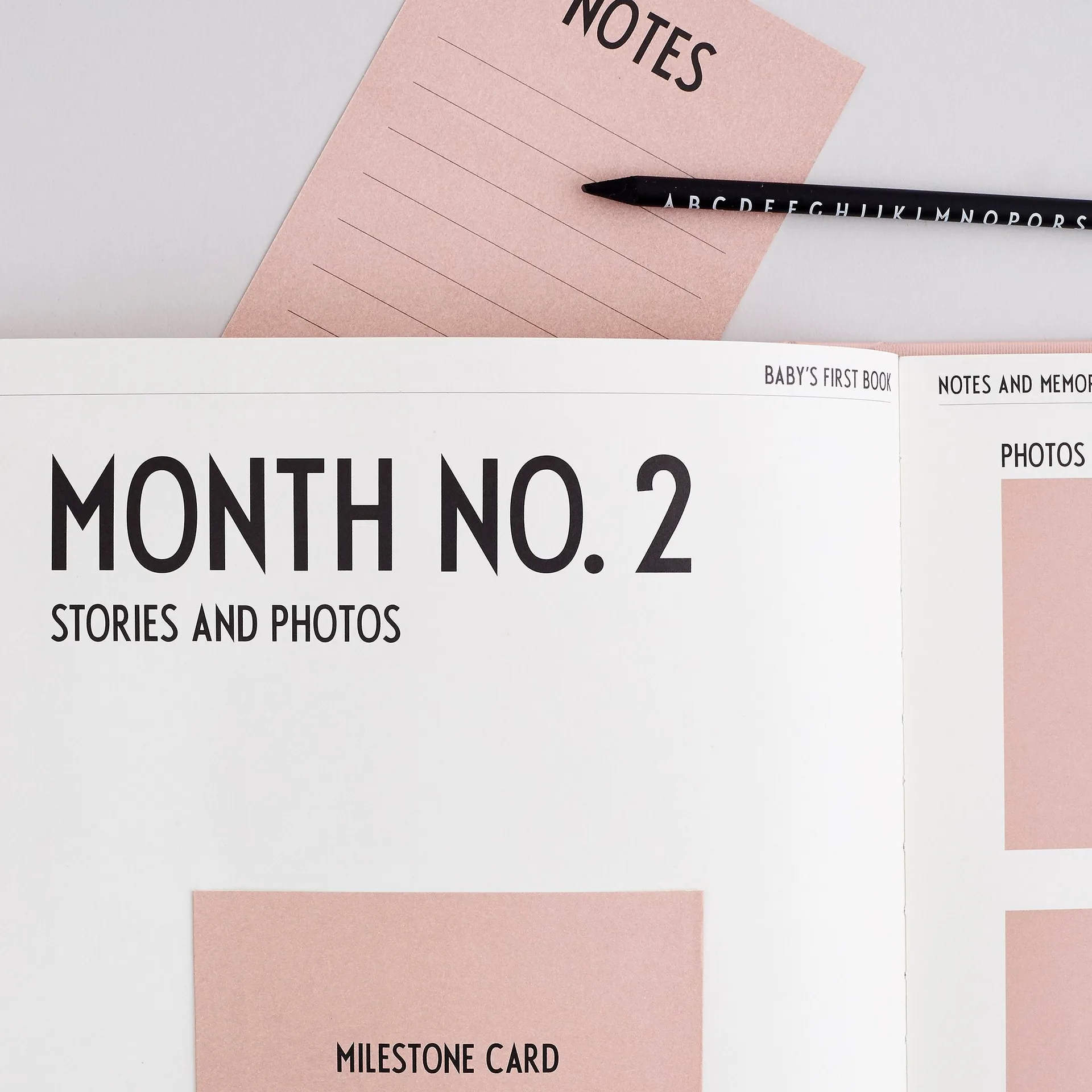 Livro My first year Design Letters, nude Design Letters