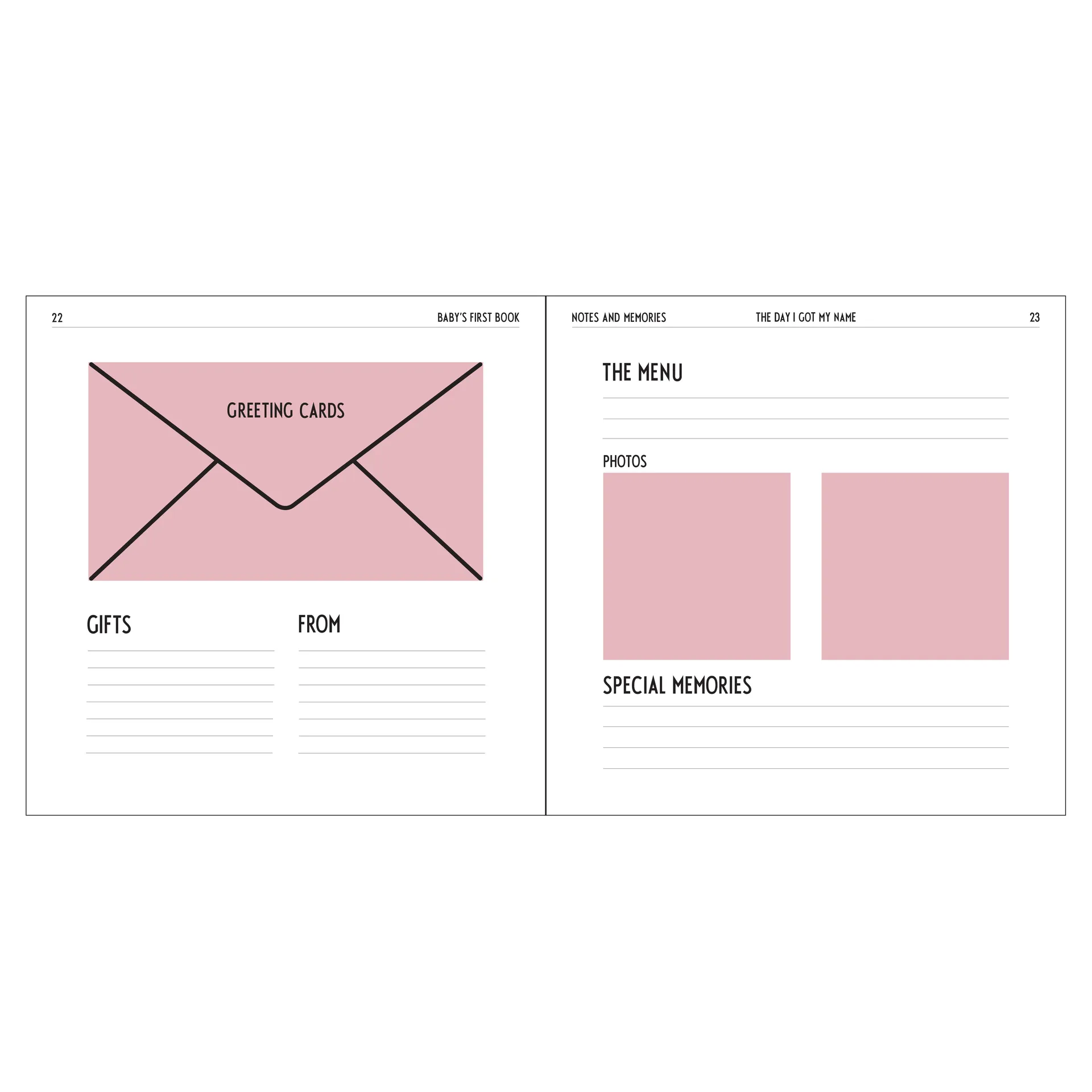 Livro My first year Design Letters, nude Design Letters