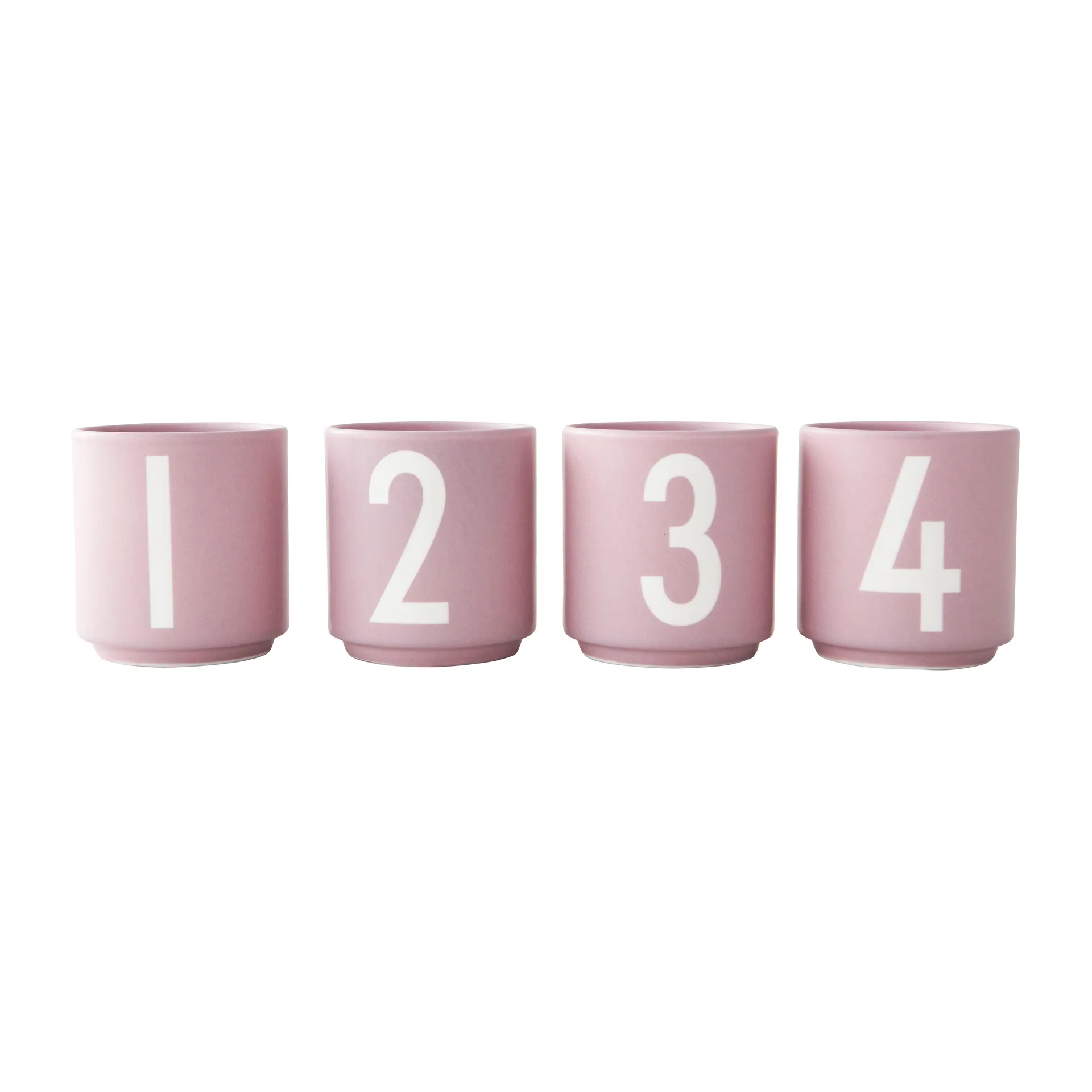 Mini Cups chávena 4 unidades, Lavanda Design Letters