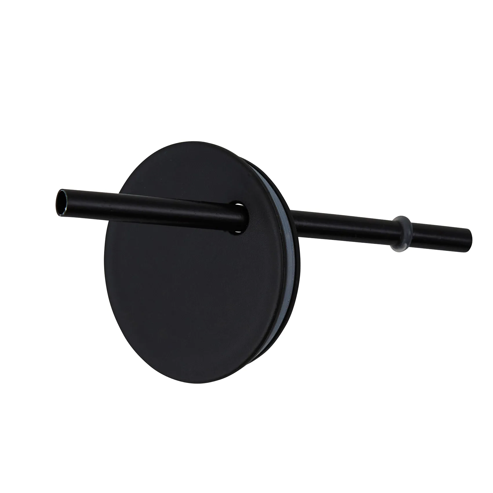 Palhinha com tampa Design Letters, Preto Design Letters