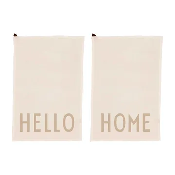 Pano de cozinha Design Letters favourite 2 unidades - Hello-home-creme - Design Letters