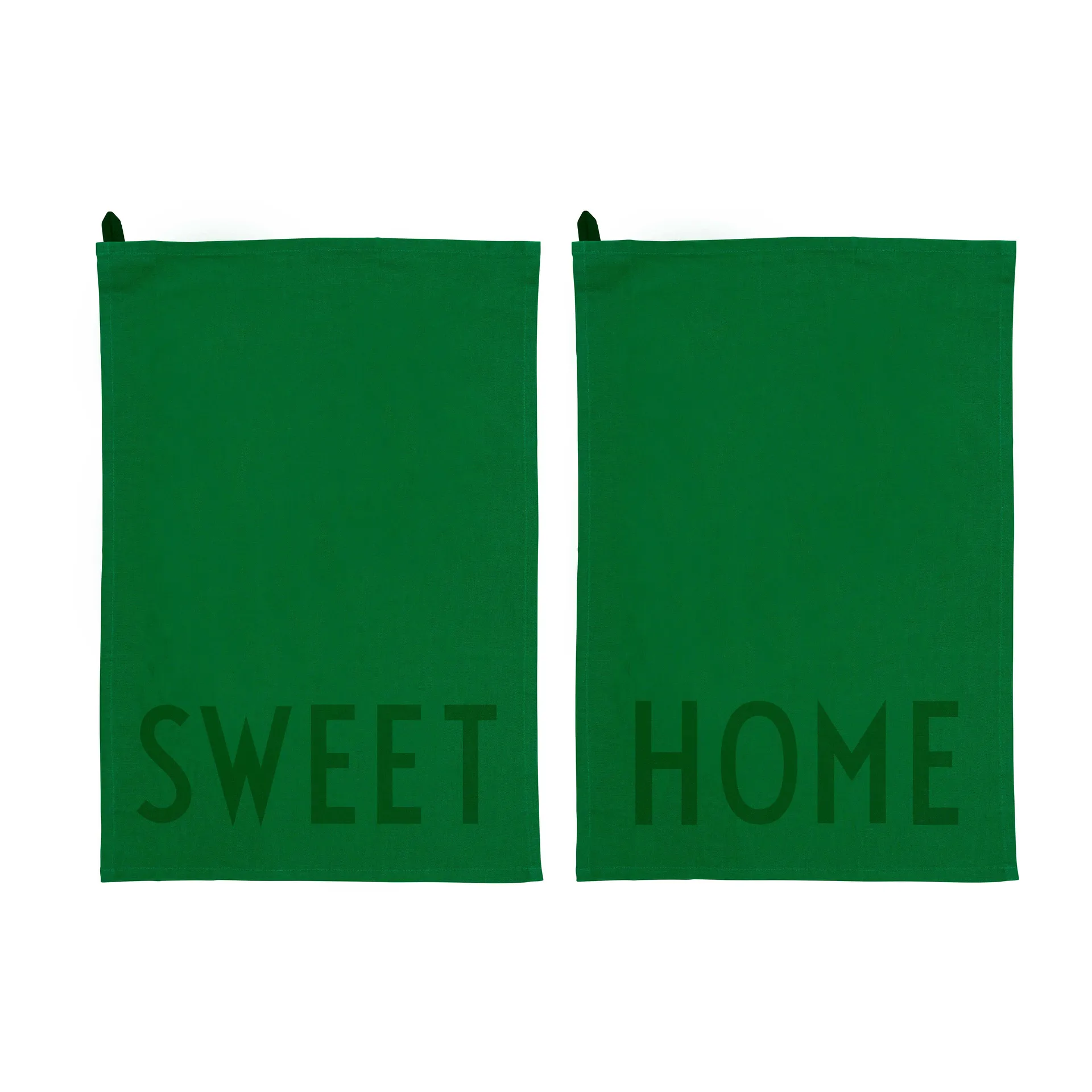 Pano de cozinha Design Letters favourite 2 unidades, Sweet-home-green Design Letters