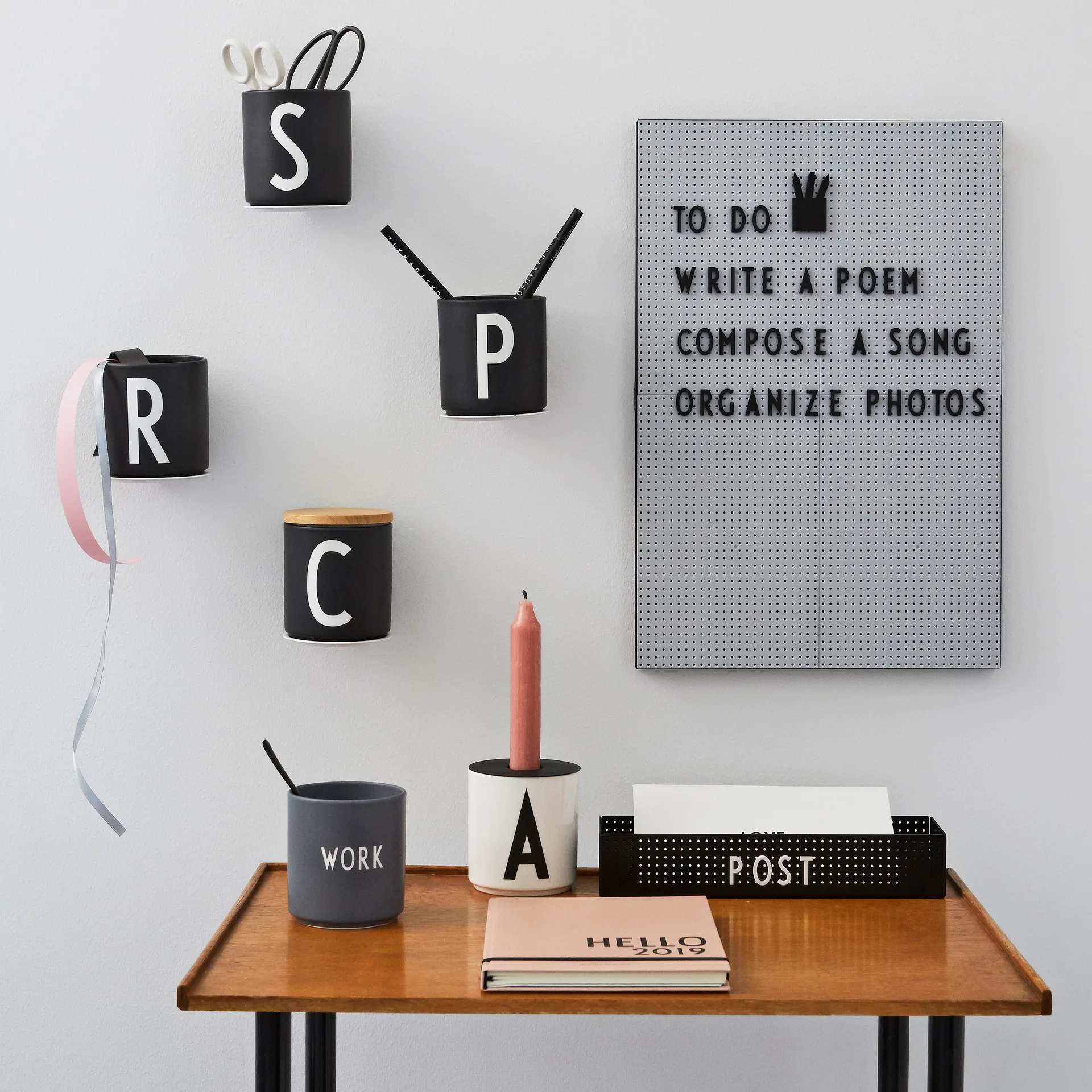 Quadro de letras Design Letters A3, dark grey Design Letters