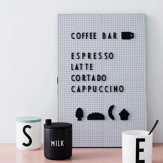 Quadro de letras Design Letters A3, light grey Design Letters