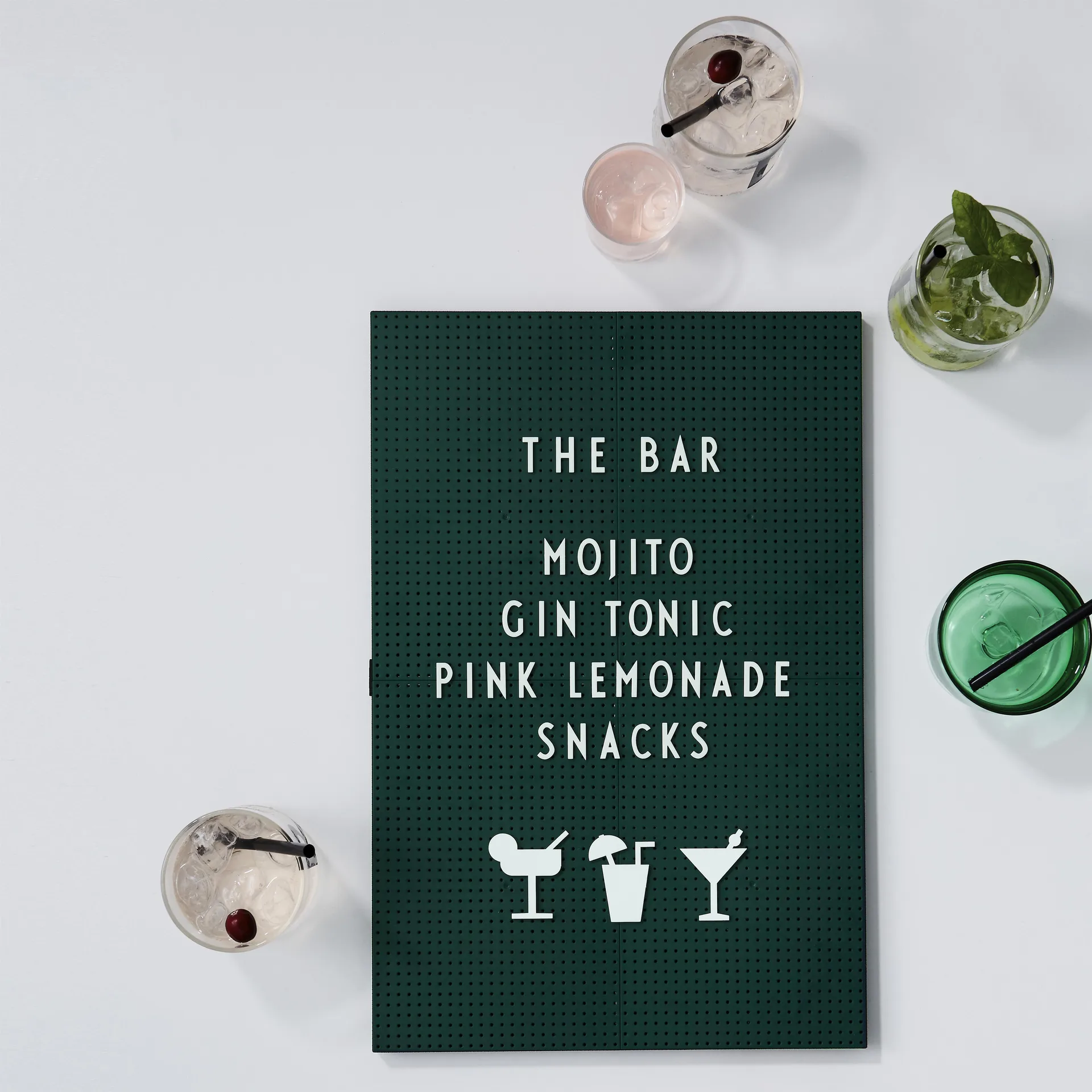 Símbolos festivos para cartas/cartões, 20 un., branco Design Letters