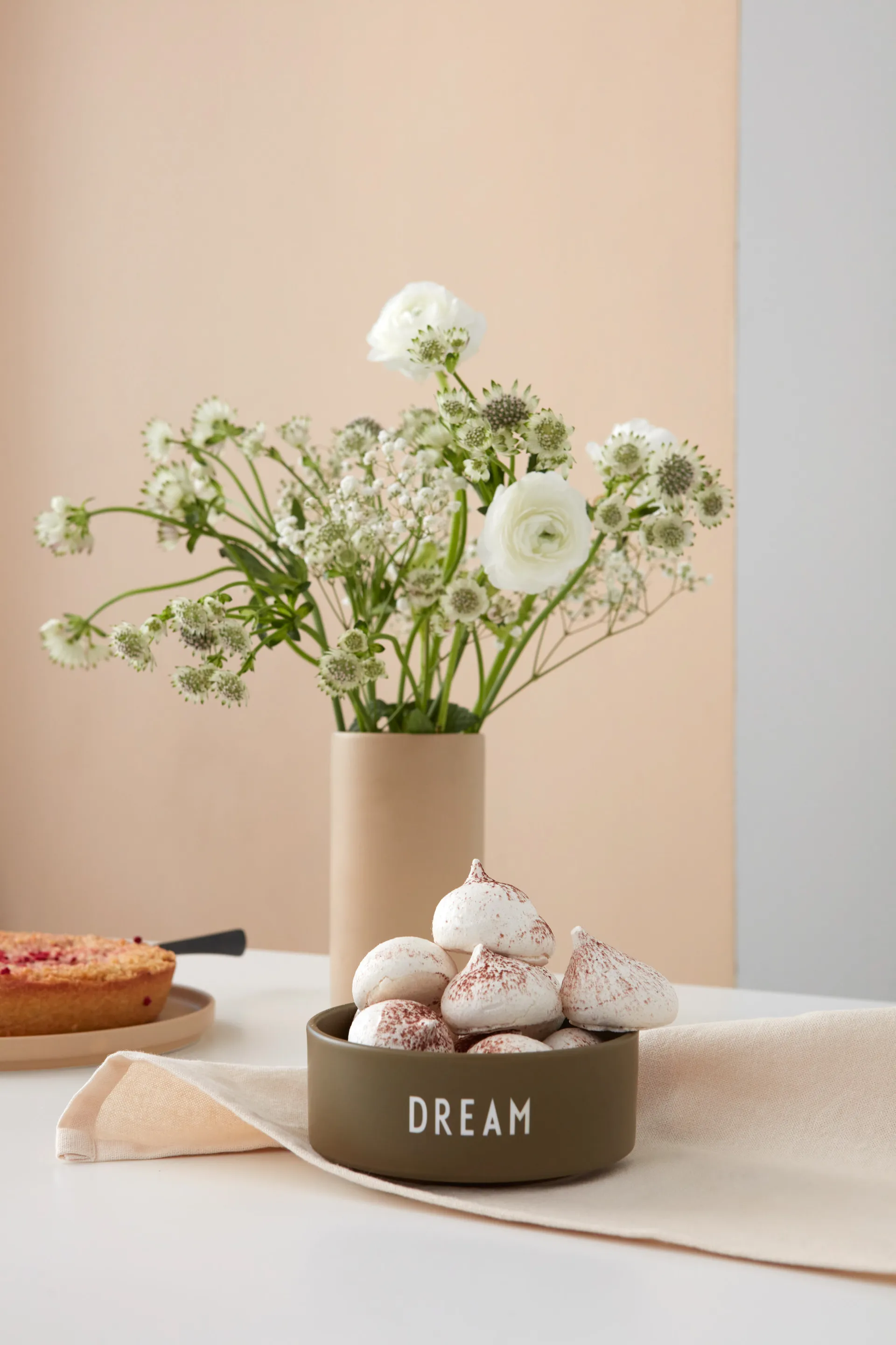 Tigela Design Letters Ø12 cm, Dream-olive green Design Letters