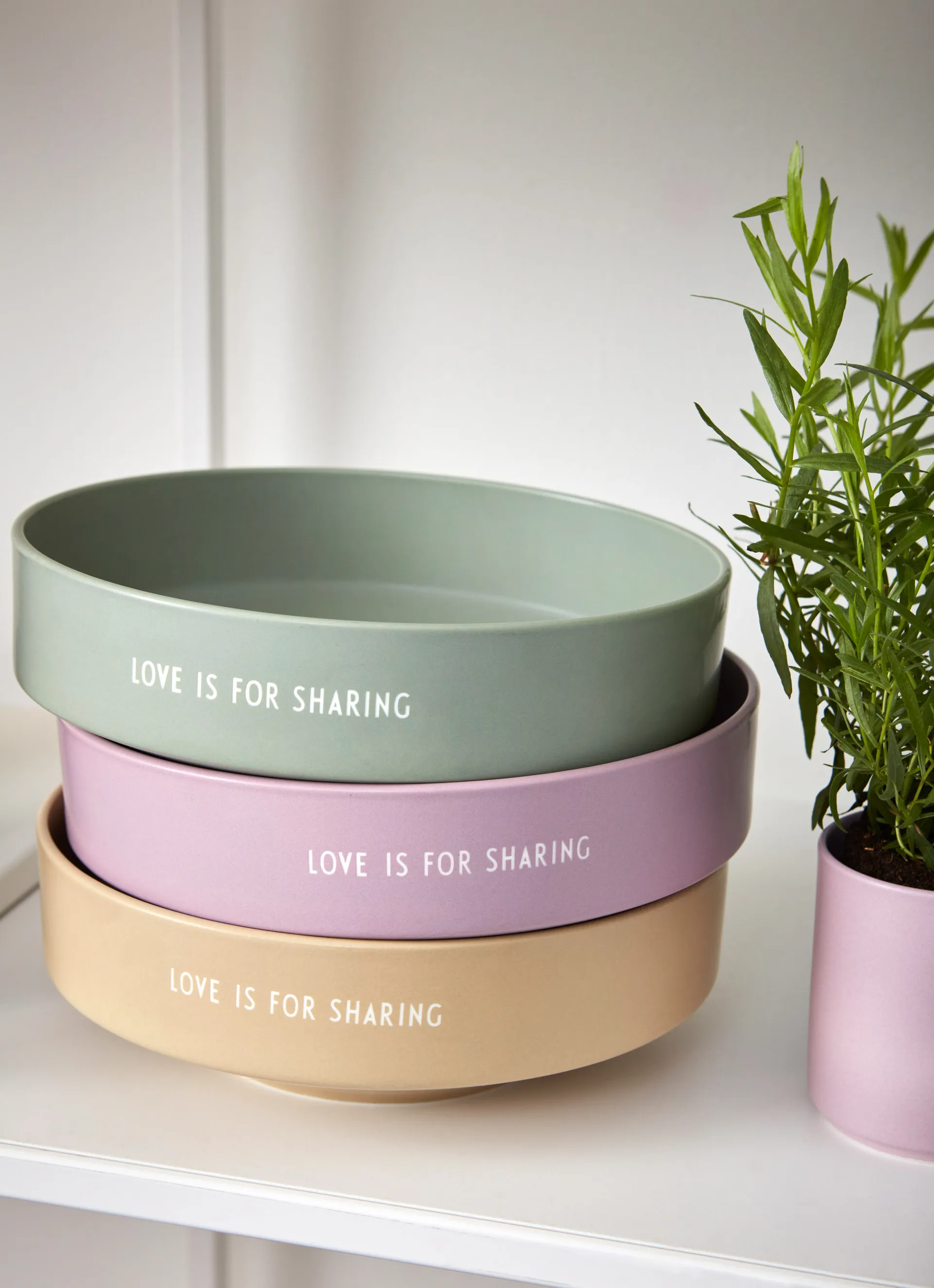 Tigela favourite grande Design Letters Ø22 cm, Lavender Design Letters