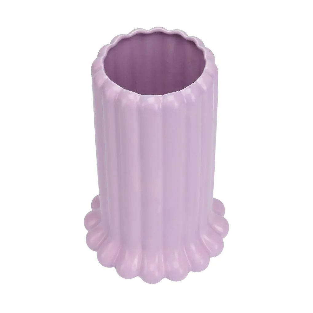 Vaso Tubular large 24 cm, Purple Design Letters