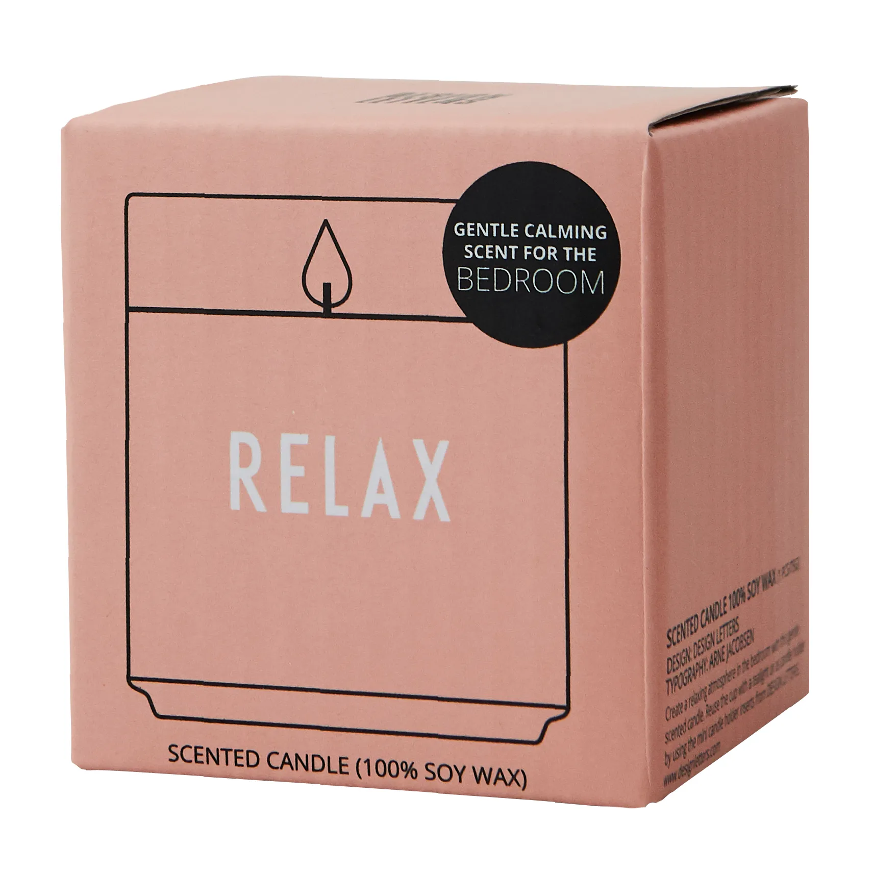 Vela perfumada Design Letters Ø5,5 cm, Relax-nude Design Letters