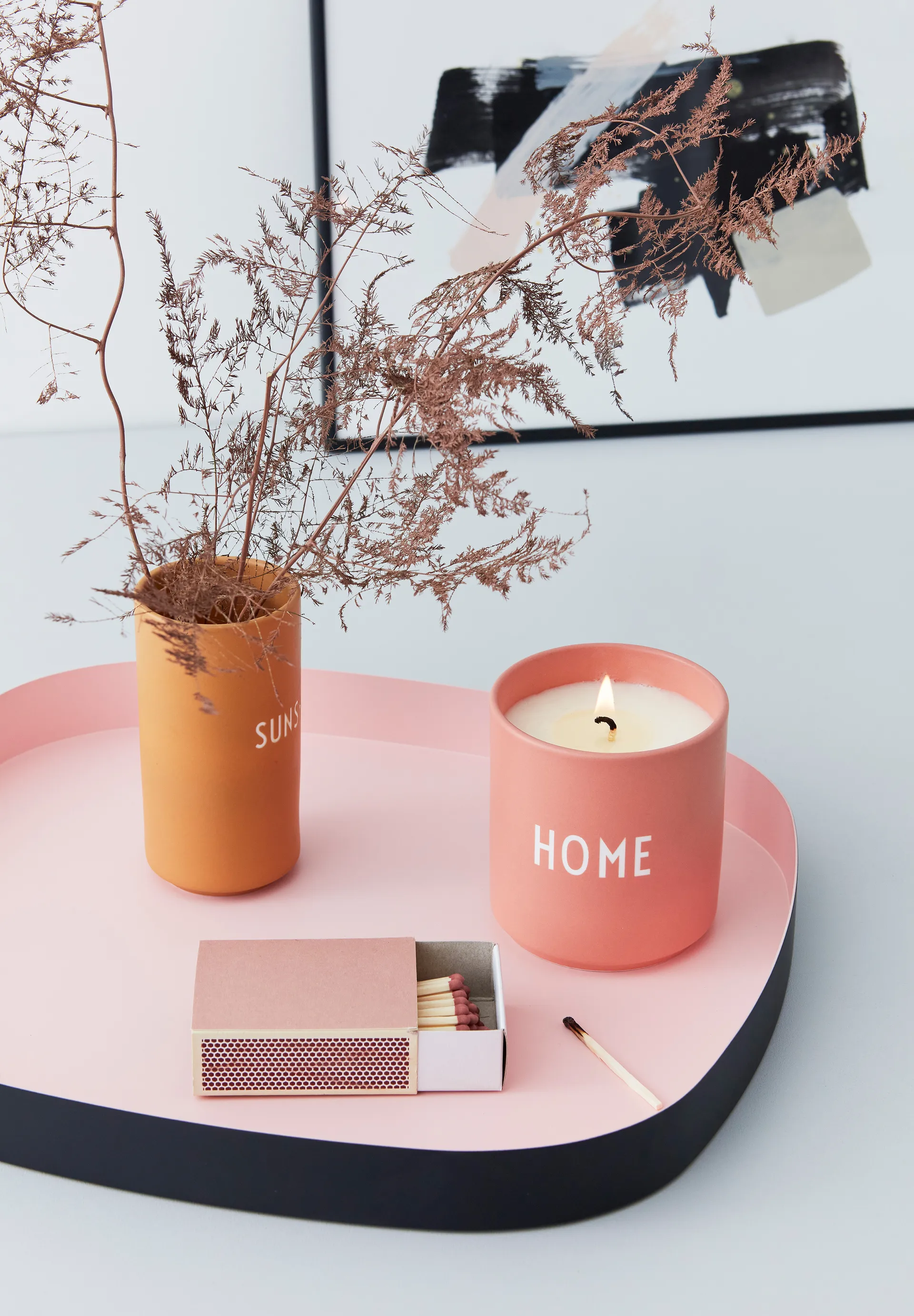Vela perfumada Design Letters Ø8 cm, Home-nude Design Letters