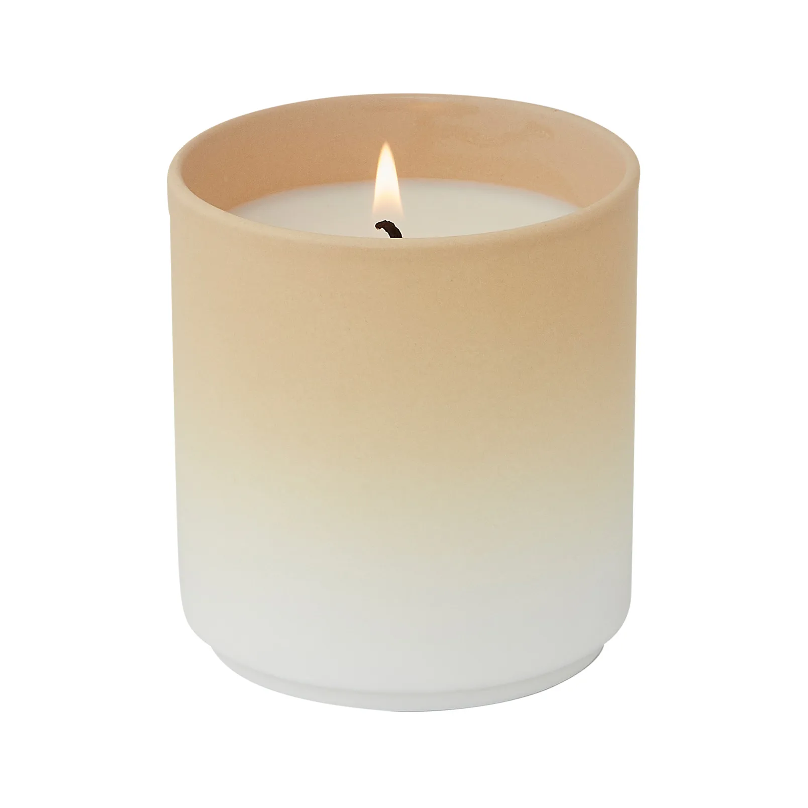 Vela perfumada Design Letters dip dye Ø8 cm, Bege Design Letters