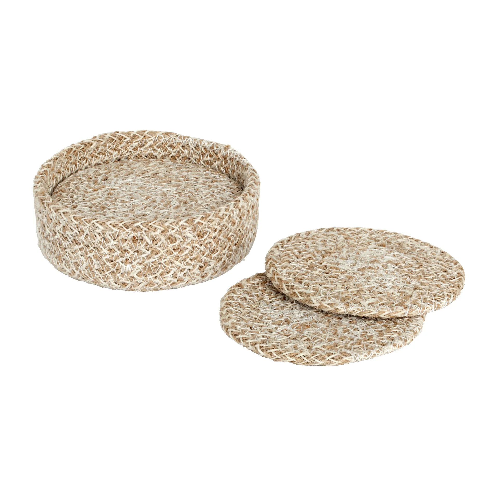 Base para copos Ella Ø10,5 cm 6 un., Bege Dixie