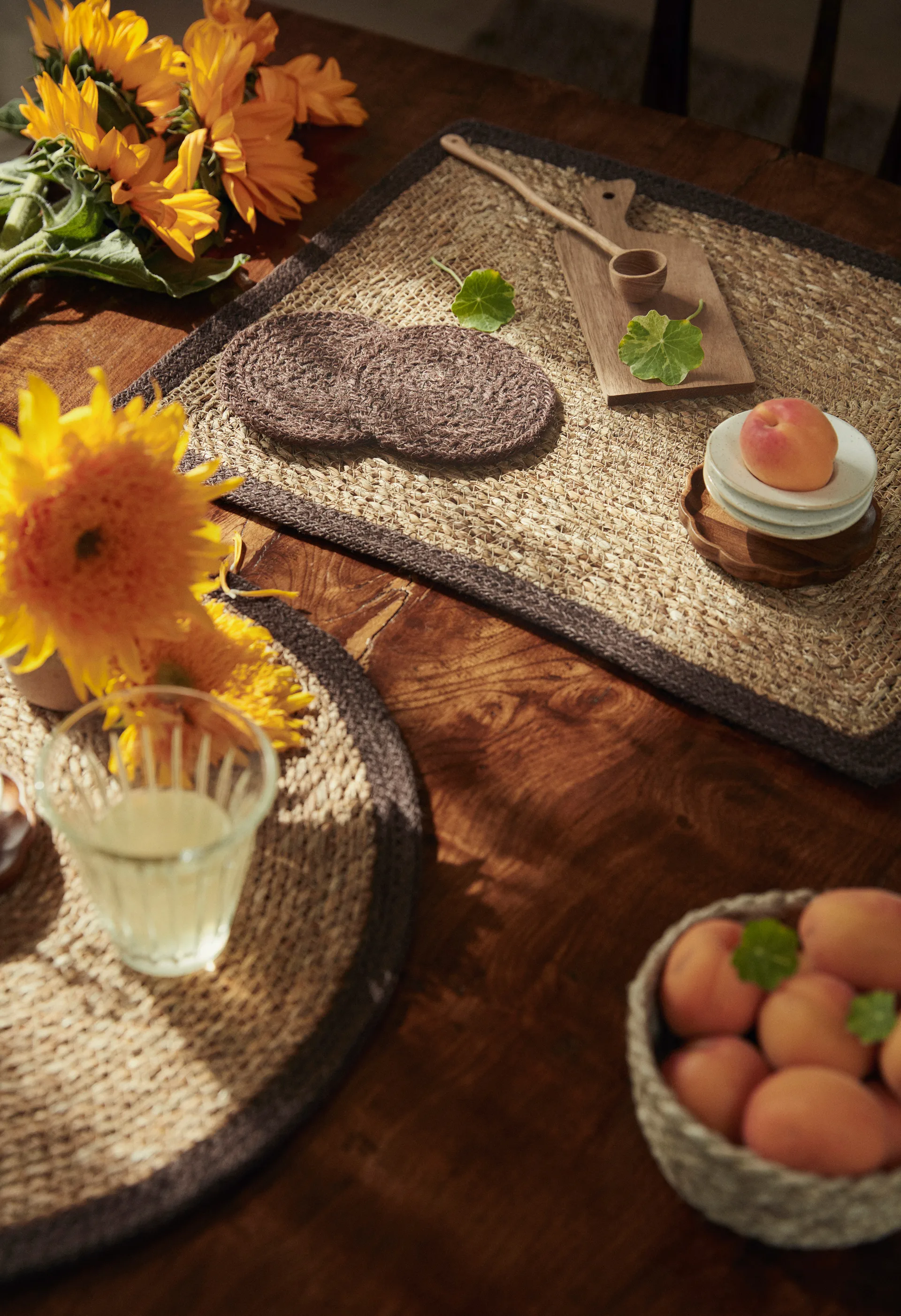 Base para copos Ella Ø10,5 cm 6 un., Pure brown Dixie