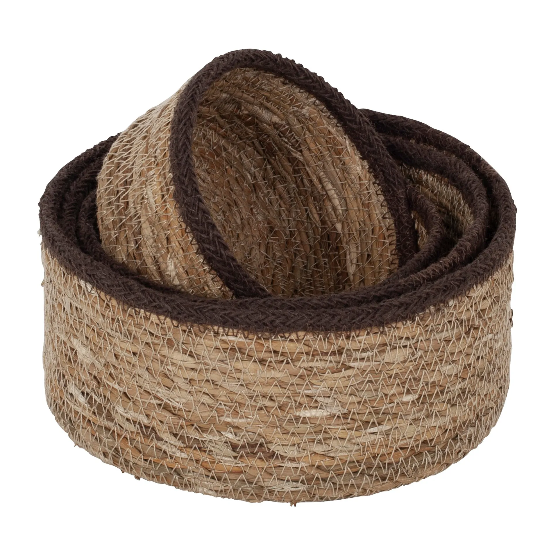 Caixa pequena Emil seagrass 4 un., Marrom natural Dixie