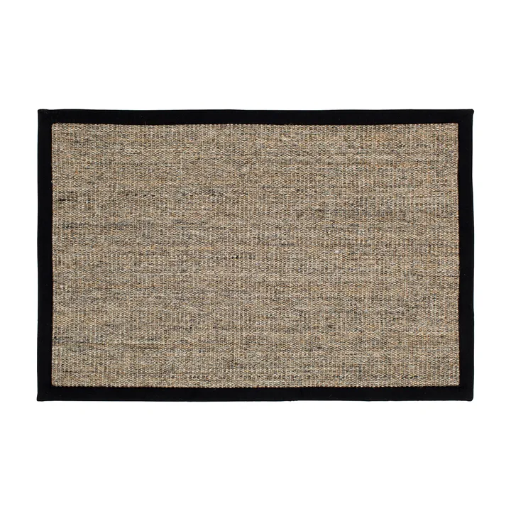 Capacho Jenny Sisal - Natural-preto, 60x90 cm - Dixie