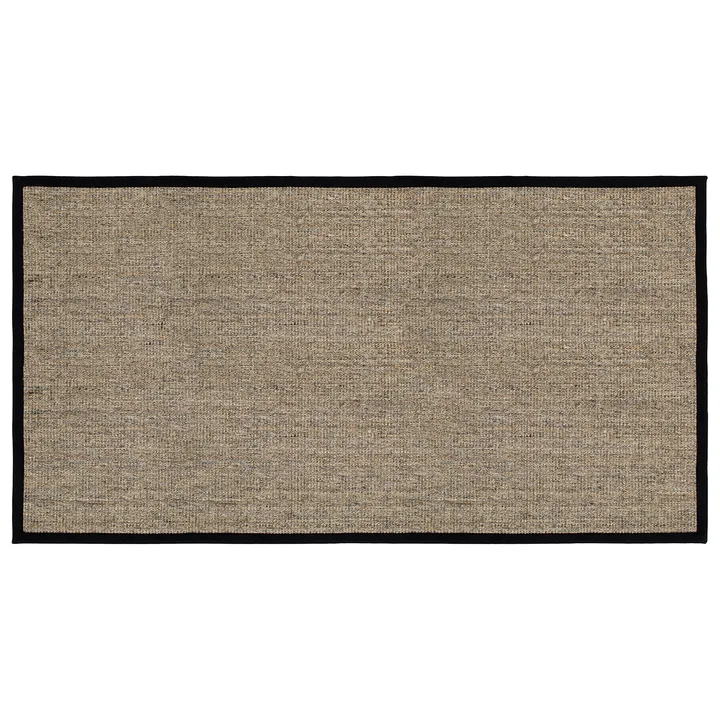 Capacho Jenny Sisal - Natural-preto, 80x150 cm - Dixie
