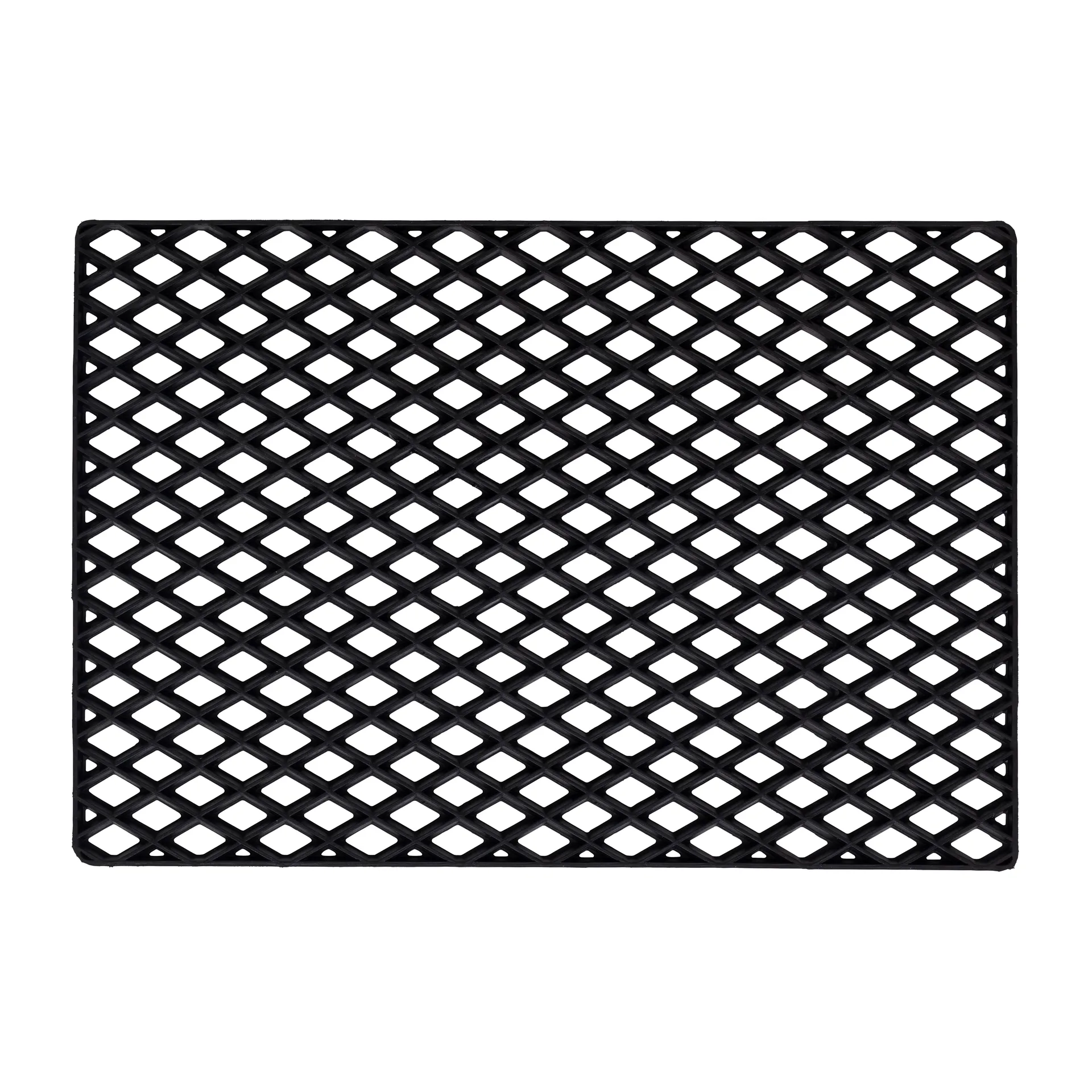 Capacho Preto Grid, 45x75 cm Dixie