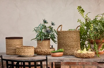 Cesto Lily com alça 2 peças - Natural - Dixie