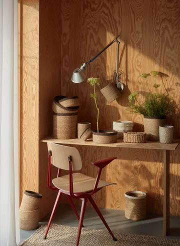 Cesto para pão Emil 3 un. - Marrom natural - Dixie