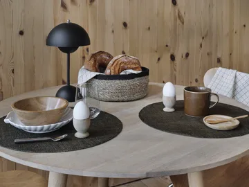 Cesto para pão Emil 3 un. - preto-natural - Dixie