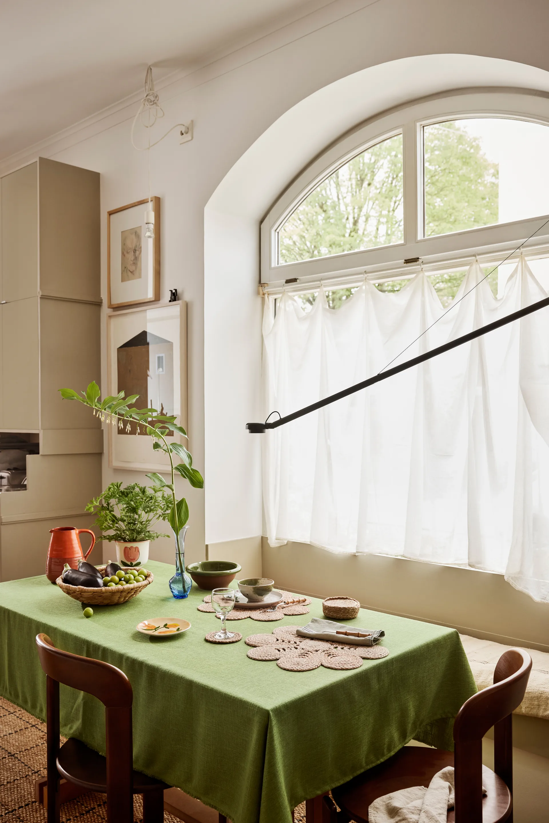 Elin individual de mesa anemone Ø40 cm, Natural Dixie