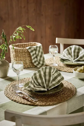 Esther base de mesa entrançada - Erva-do-mar, Ø38 cm - Dixie