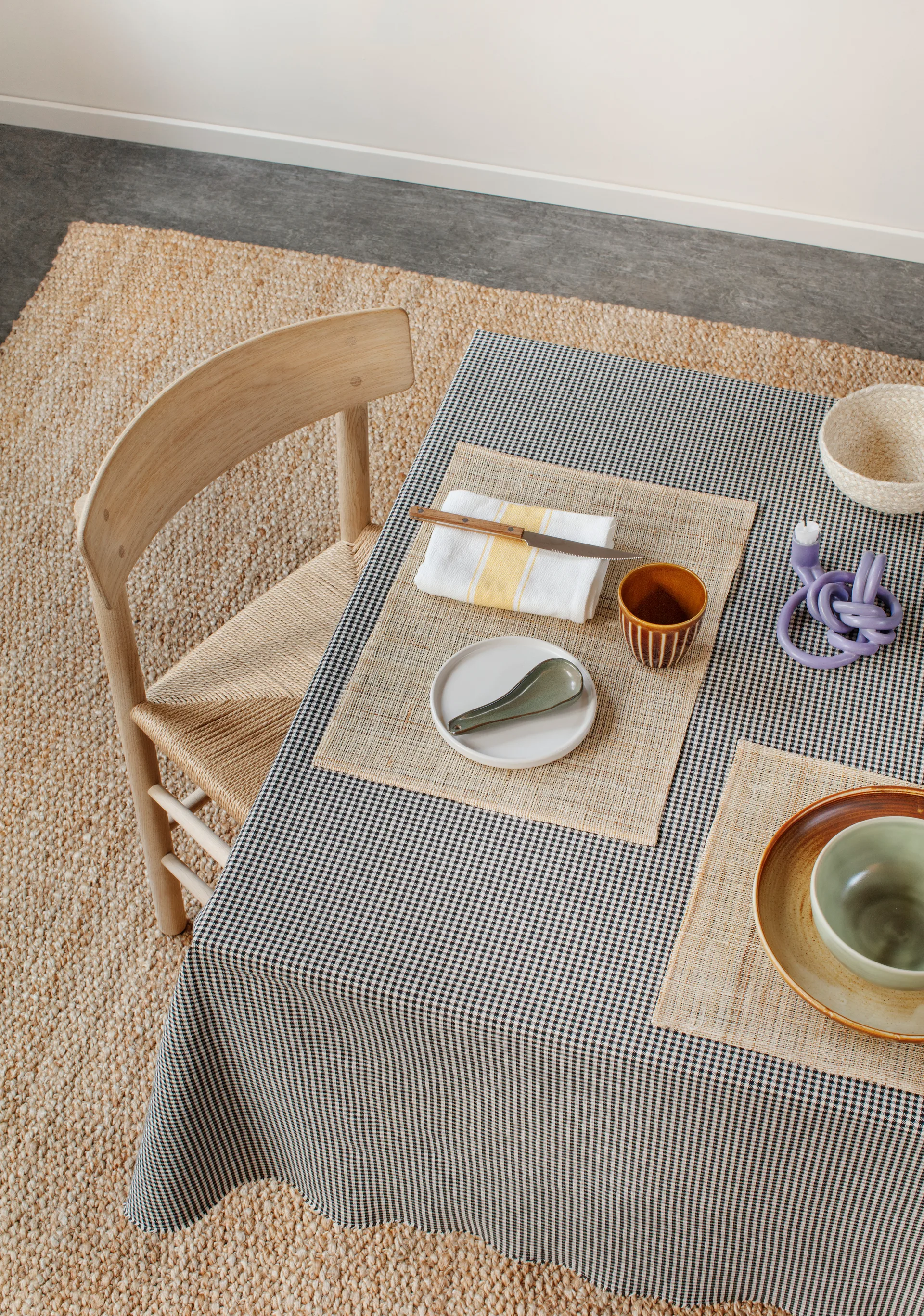 Individual de mesa Dixie em linho, Natural Dixie