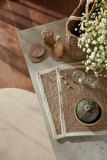 Individual de mesa Emil - natureza-branco - Dixie