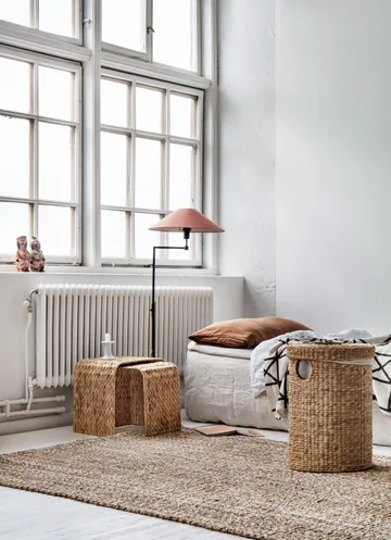 Lily cesta de roupa redonda de 2 peças - Natural - Dixie