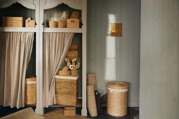 Lily cesto de roupa - Natureza, jacinto de água, trançado - Dixie