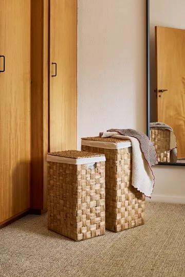 Lily cesto de roupa retangular 2 peças - Natural - Dixie