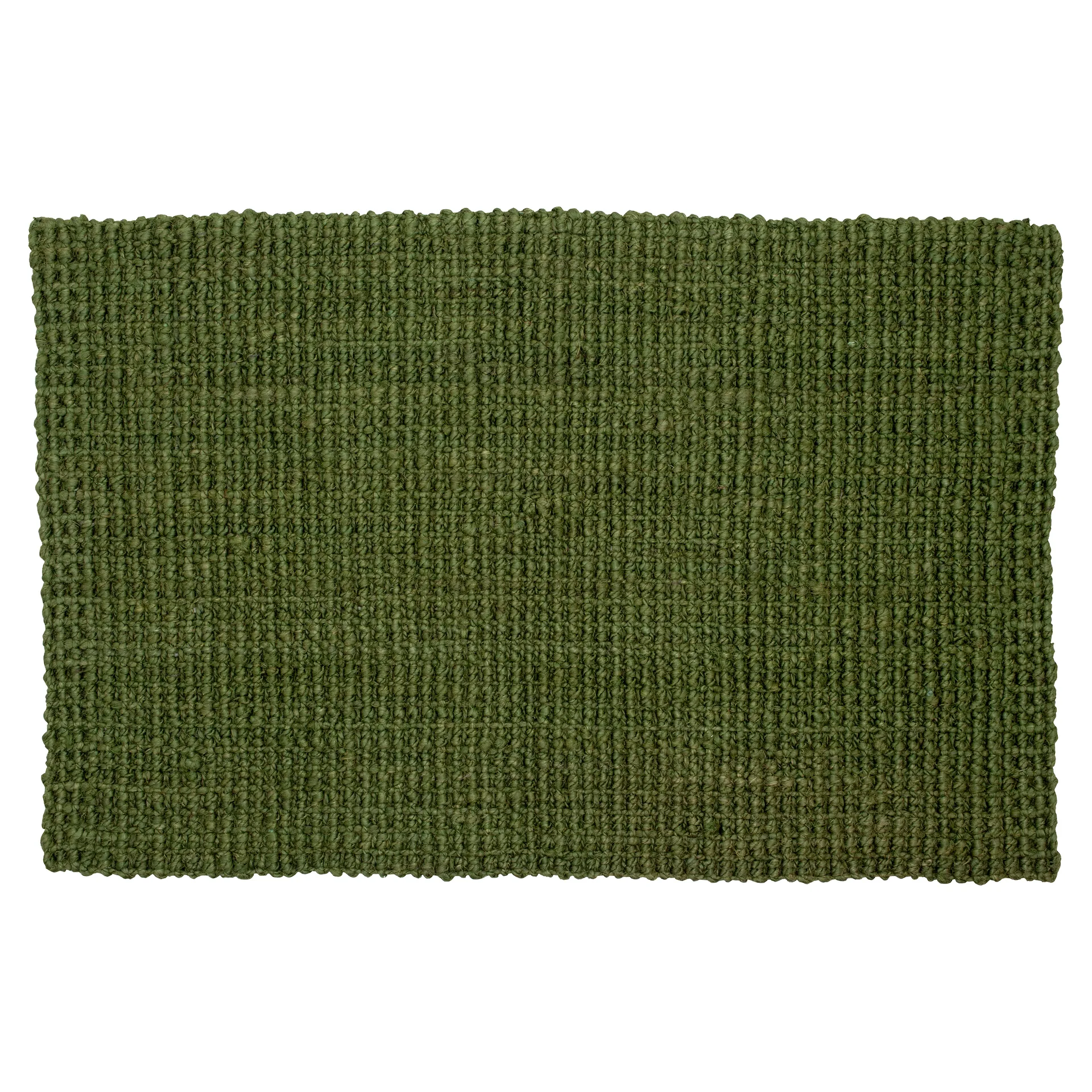 Tapete de entrada Jute verde escuro, 60x90 cm Dixie