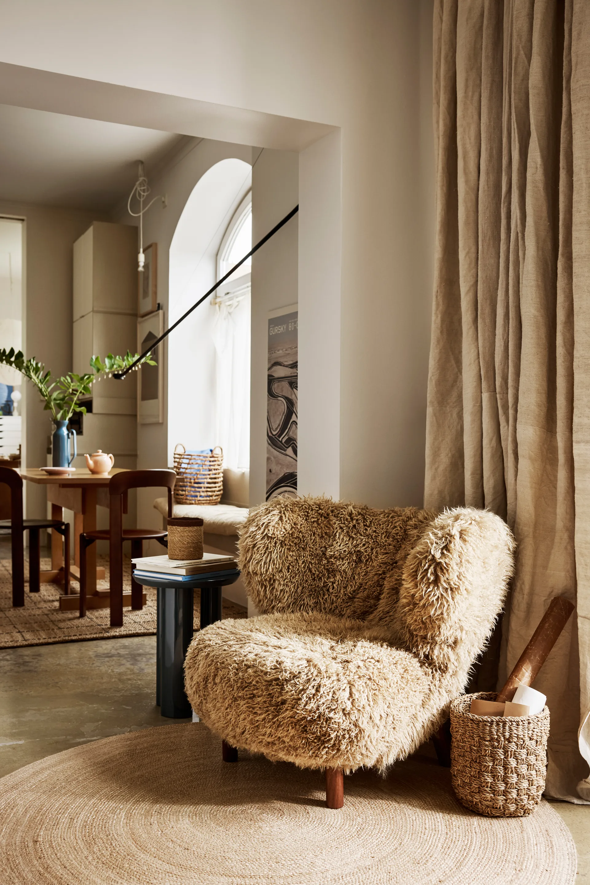 Tapete Elin natural, Ø150 cm Dixie