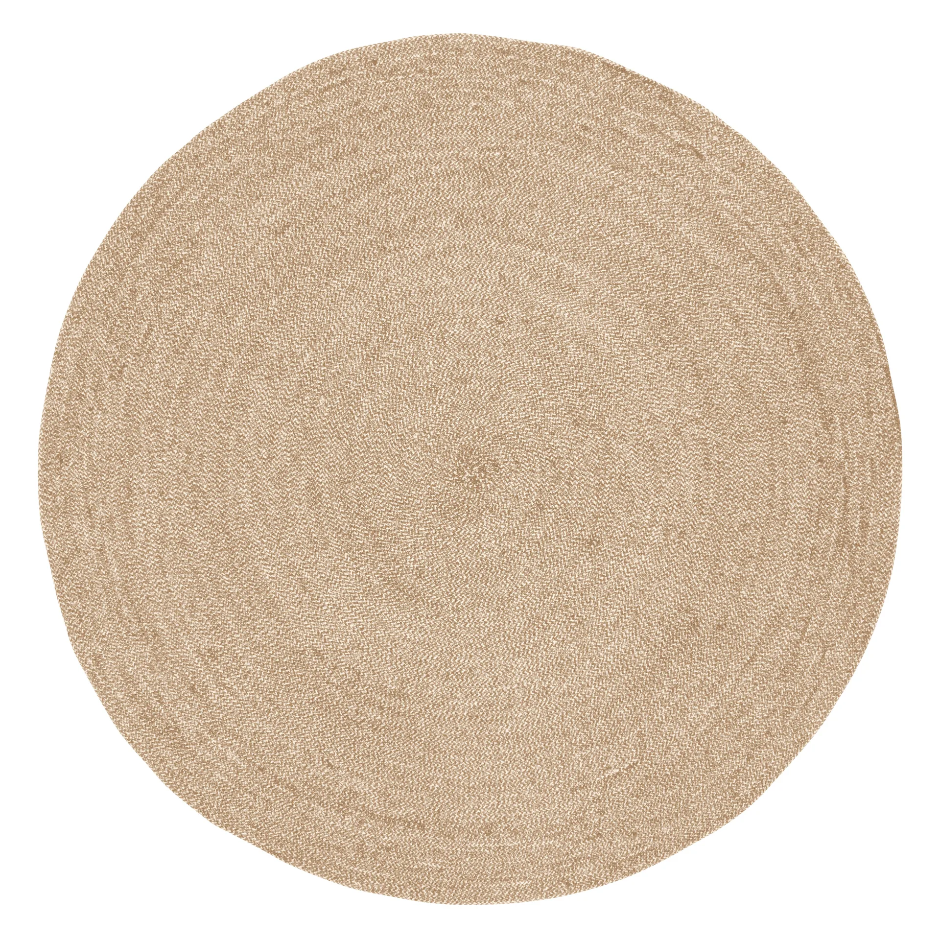 Tapete Ella Ø125 cm, Branco-natural  Dixie
