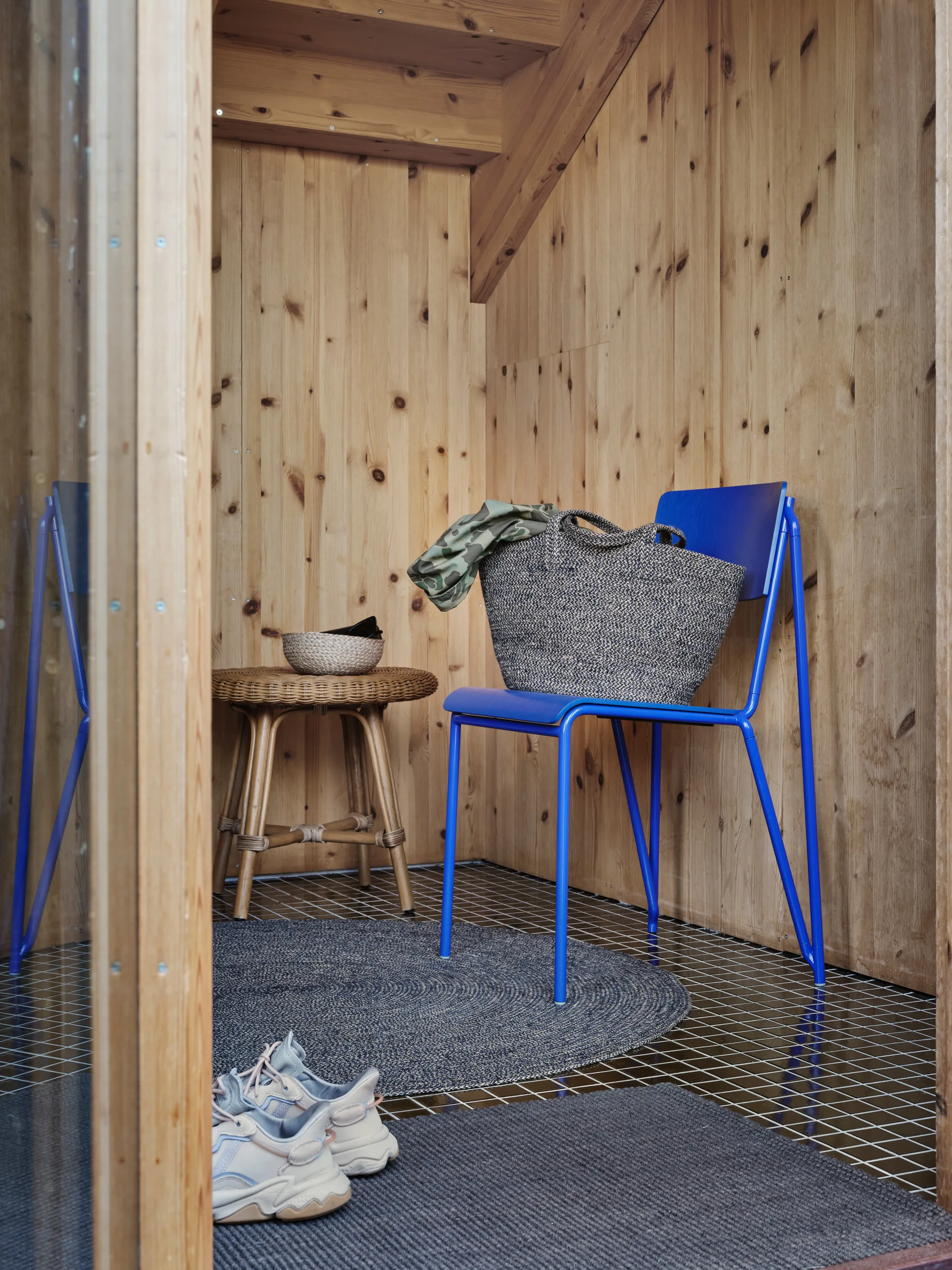 Tapete Ella Ø125 cm, Preto-natural Dixie