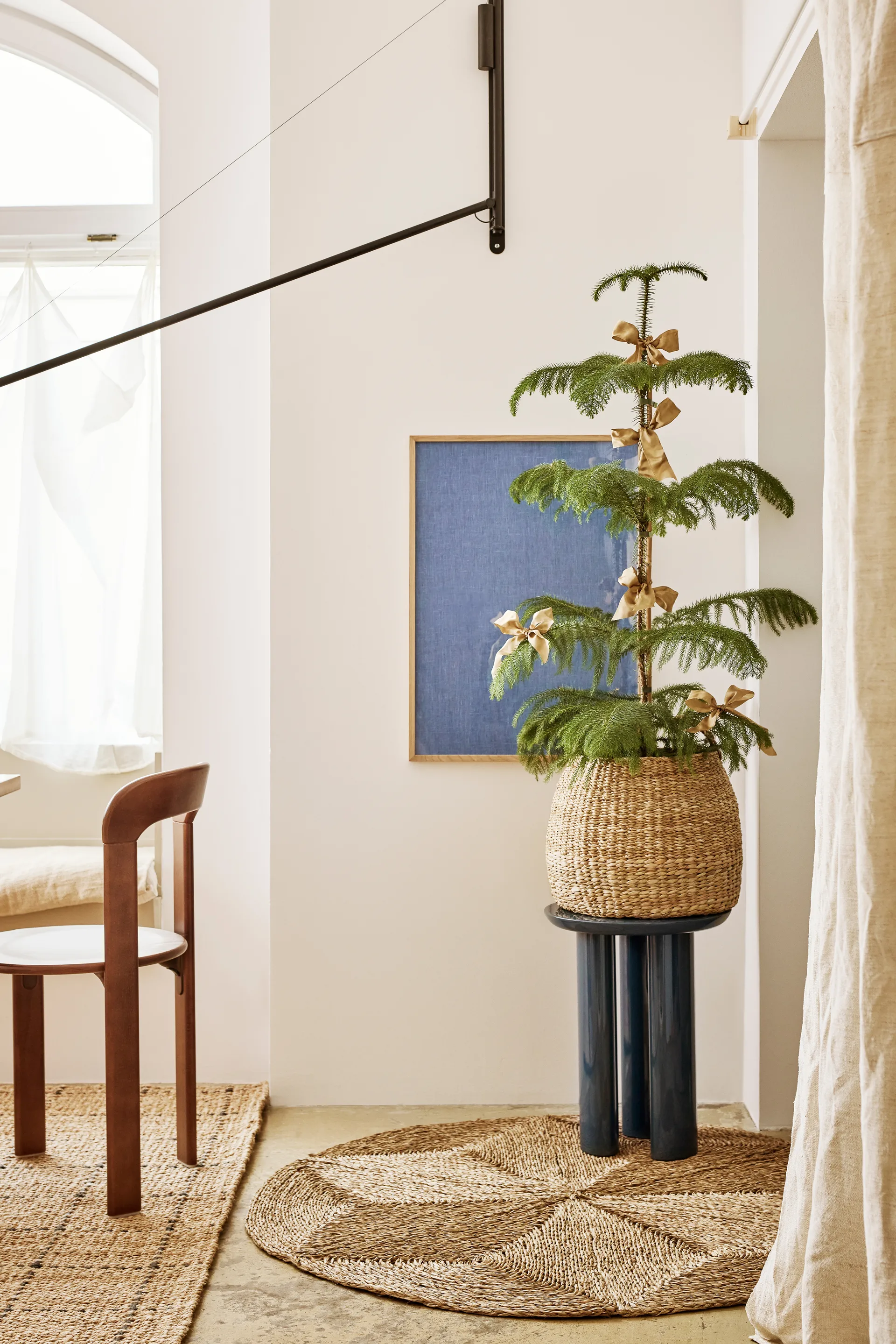 Tapete Esther Star Ø120 cm, Natural Dixie