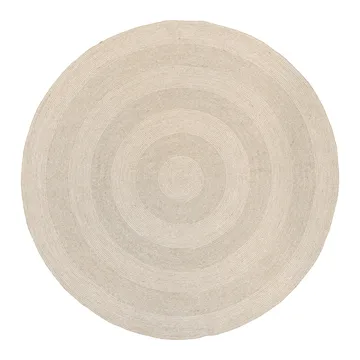 Tapete juta Ella Ø150 cm - branco-natural  - Dixie