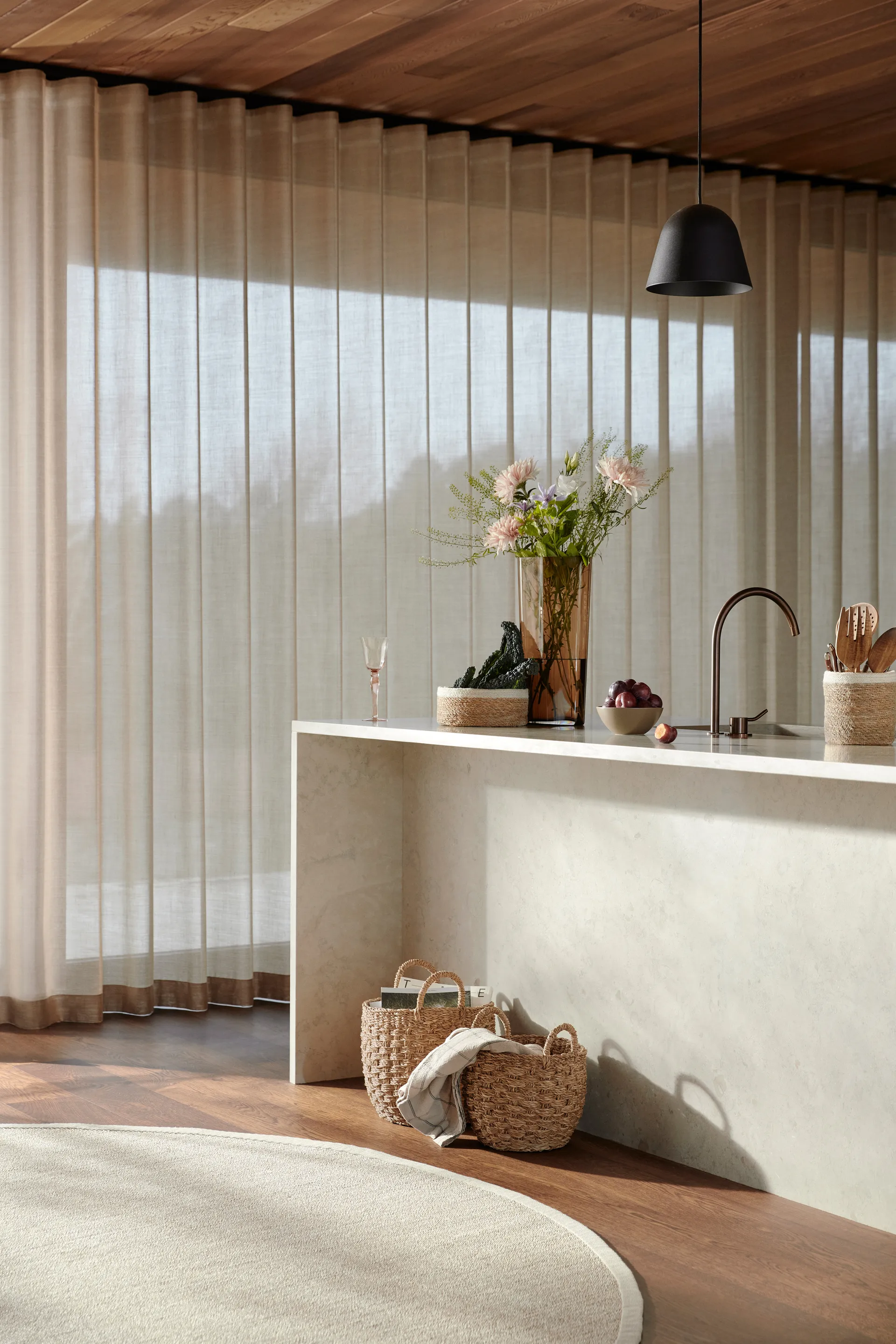 Tapete redondo mármore Sisal , Ø250 cm Dixie