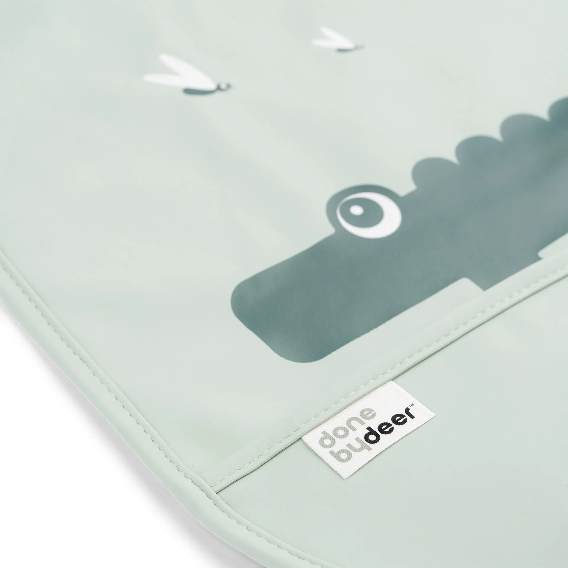 Babete com velcro Croco, 2 un., Green Done by deer